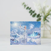 Chione Goddess of Snow and Ice Postkarte (Stehend Vorderseite)