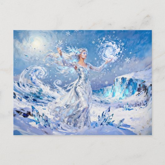 Chione Goddess of Snow and Ice Postkarte (Vorderseite)
