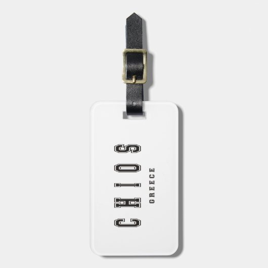 Chios Griechenland Gepäckanhänger (Vorderseite vertikal)