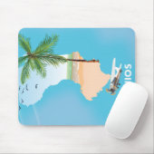Chios Griechenland illustrierte Karte. Mousepad (Mit Mouse)