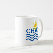 CHIOS Griechenland, Sun Waves Kaffeetasse (VorderseiteRechts)