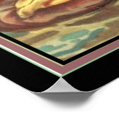 Chiostri Deko "Girl & Her Dog" Print 16x20 (Ecke)