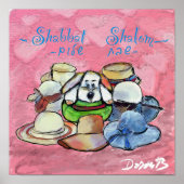 Chiot et chapeaux poster (Vorne)