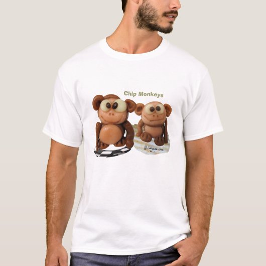 Chip Affen Kinder Funny T Shirt (Vorderseite)