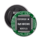 Chip auf der mit Ihrem Namen gedruckten Circuit-Ka Flaschenöffner (Vorderseite)