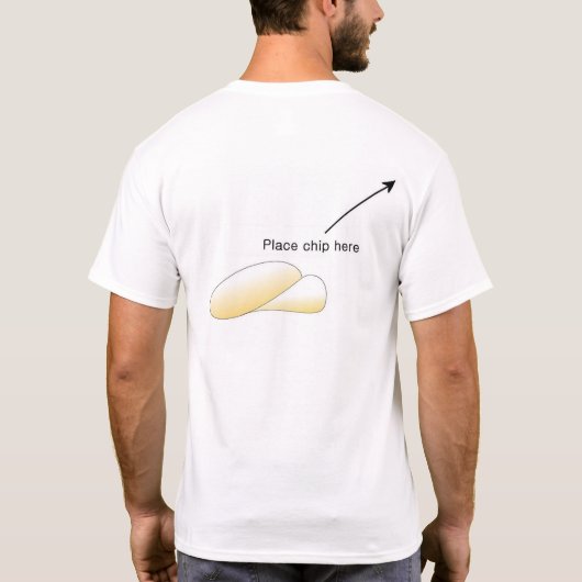 Chip auf Schulter T-Shirt (Rückseite)