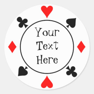 Chip-Aufkleber Runder Aufkleber