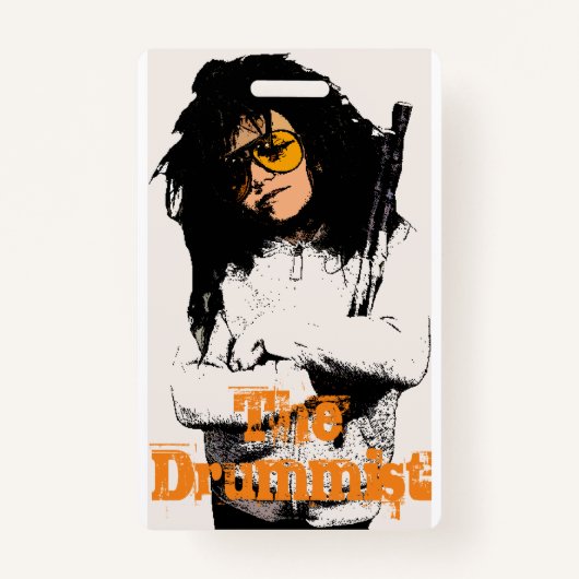 Chip Barkhouse ist das Drummist. Vip-Durchlauf Ausweis (Vorderseite)