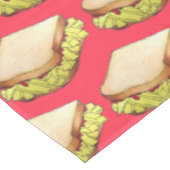 Chip Butty UK British English Food Sandwich  Tischdecke (Schrägansicht)