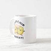 Chip Chip Hooray Funny Happy Crisps Pub Kaffeetasse (Vorderseite Links)