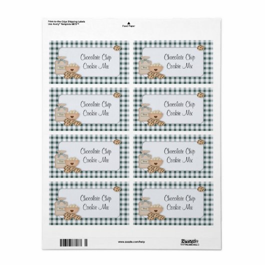 Chip-Cookie-Etikett (Vorne)