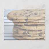 Chip-Cookies-Karte Postkarte (Rückseite)