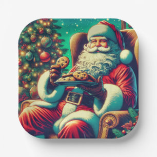 Chip-Cookies von Santa Chocolate   Weihnachten Pappteller