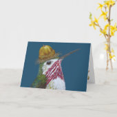 Chip die Kolibri-Karte Karte (Gelbe Blume)