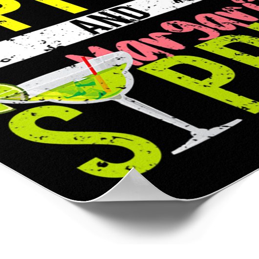 Chip Dippin und Margarita Sippin Cinco de Mayo Poster (Ecke)