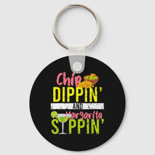 Chip Dippin und Margarita Sippin Cinco de Mayo Schlüsselanhänger