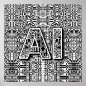 Chip für künstliche Intelligenz Poster (Vorne)