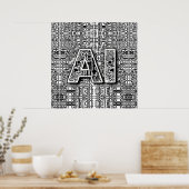 Chip für künstliche Intelligenz Poster (Küche)