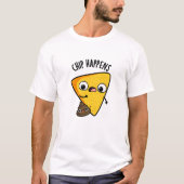 Chip Happens Funny Kack Pun T-Shirt (Vorderseite)