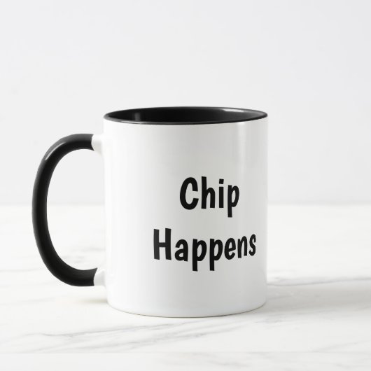 Chip Happens Kaffee Tasse (Links)