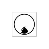 Chip mit Circle & Chocolate Gummistempel (Prägung)