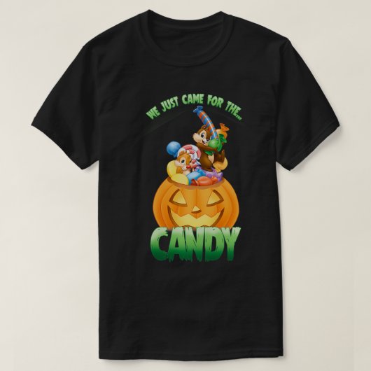Chip n Dale Rescue Rangers Halloween Pumpkin Candy T-Shirt (Design vorne)