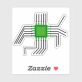 Chip-Schaltung Aufkleber (Blatt)