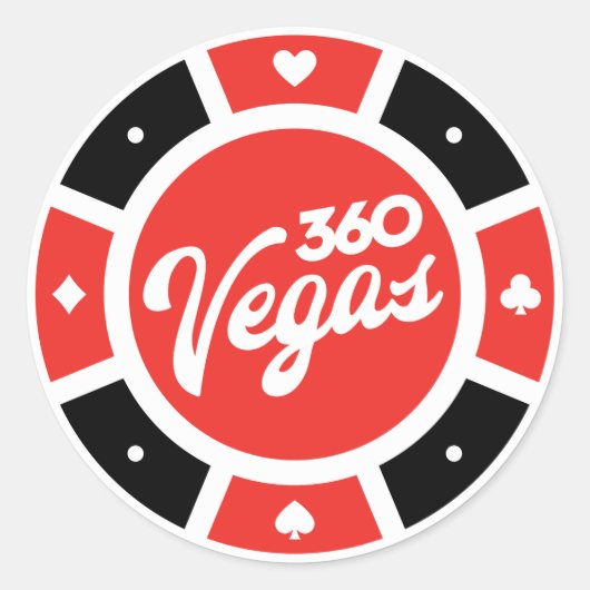 Chip-Throwback-Logo Runder Aufkleber (Vorderseite)