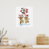 Chip und Dale Weihnachten Poster (Küche)