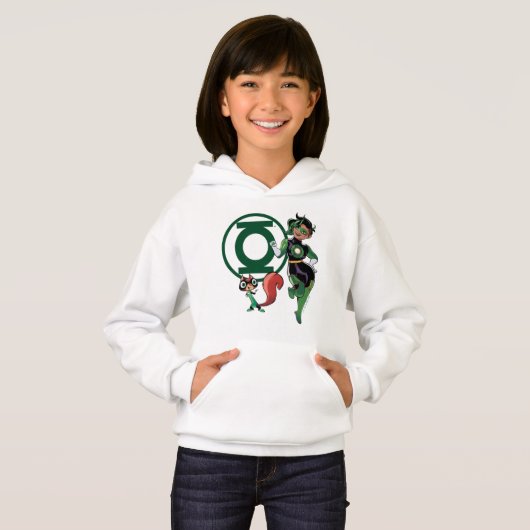 Chip und grüne Laterne Hoodie (Vorne ganz)