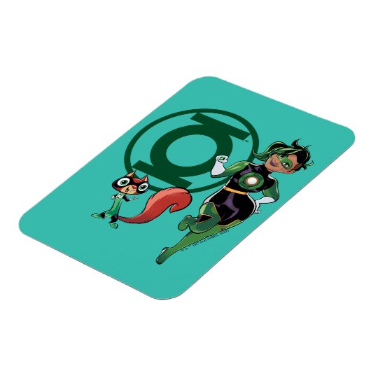 Chip und grüne Laterne Magnet (Linke Seite)