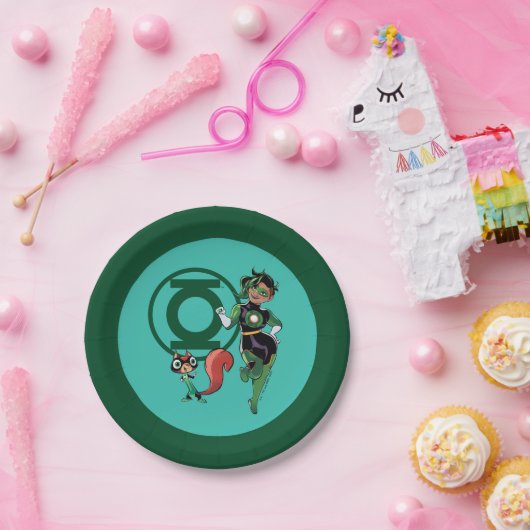 Chip und grüne Laterne Pappteller (Party)