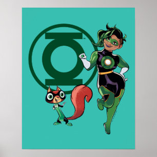 Chip und grüne Laterne Poster
