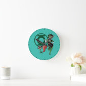 Chip und grüne Laterne Runde Wanduhr (Zuhause)