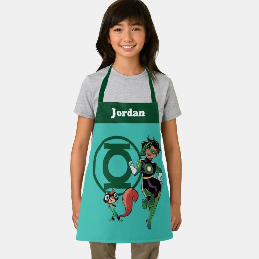 Chip und grüne Laterne Schürze (Insitu)