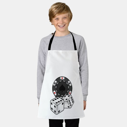 Chip & Würfel für Poker Schürze (Getragen)