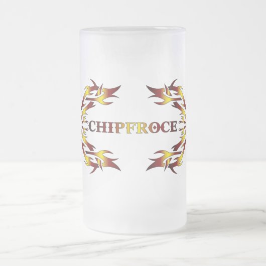 ChipFroce Bierglas Mattglas Bierglas (Mittel)
