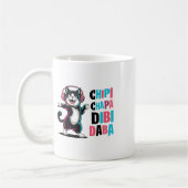 Chipi Chapa Dibi Daba Cat Dancing Cartoon Kaffeetasse (Links)
