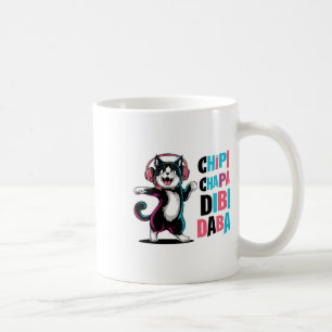 Chipi Chapa Dibi Daba Cat Dancing Cartoon Kaffeetasse