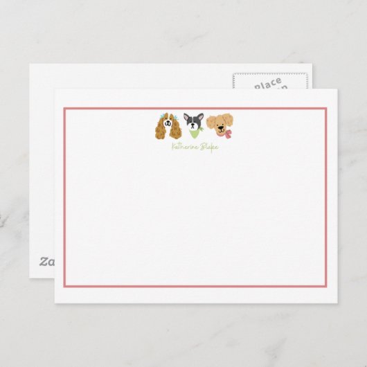 Chipkarte Postkarte (Vorne/Hinten)