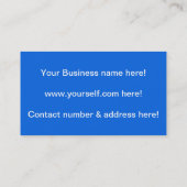 Chipkarte Visitenkarte (Rückseite)