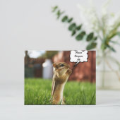 Chipmun Praying Plese Vergib mir Postkarte (Stehend Vorderseite)