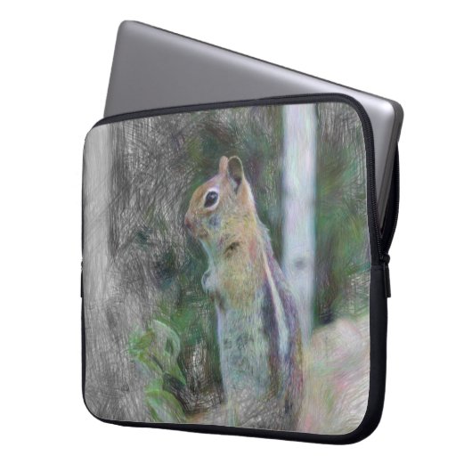 Chipmunk 1 laptopschutzhülle (Vorderseite Links)