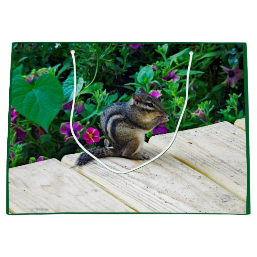 Chipmunk 224 Große Geschenktasche Geschenktüte (Vorderseite)