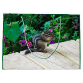 Chipmunk 224 Große Geschenktasche Geschenktüte (Rückseite)
