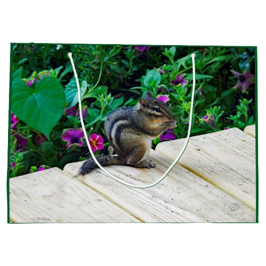 Chipmunk 224 Große Geschenktasche Geschenktüte (Rückseite)