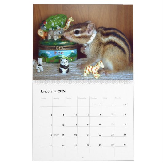 chipmunk  (All country) Kalender (Jan 2026)