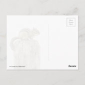 Chipmunk an einem Zaun Postkarte (Rückseite)