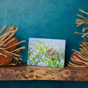 Chipmunk Art Decor Plaque Fotoplatte