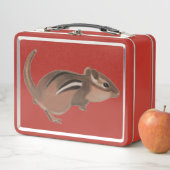 Chipmunk artwork on metal lunch boxes metall brotdose (Beispiel)